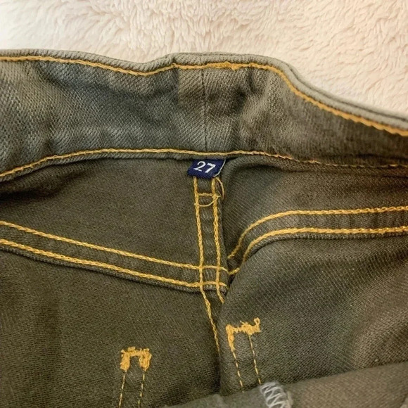 NWOT High Rise Green Carmar Denim Jeans sz 27 - Picture 2 of 7